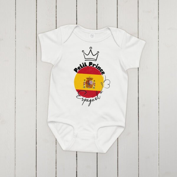 Body Petit Prince Espagnol - 100% Coton pour Bébé Garçon 🇪🇸 – Image 3