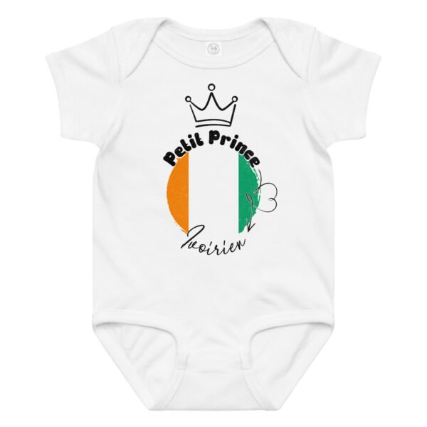 Petit Prince Ivoirien - Body bébé garçon 100% coton 🇨🇮