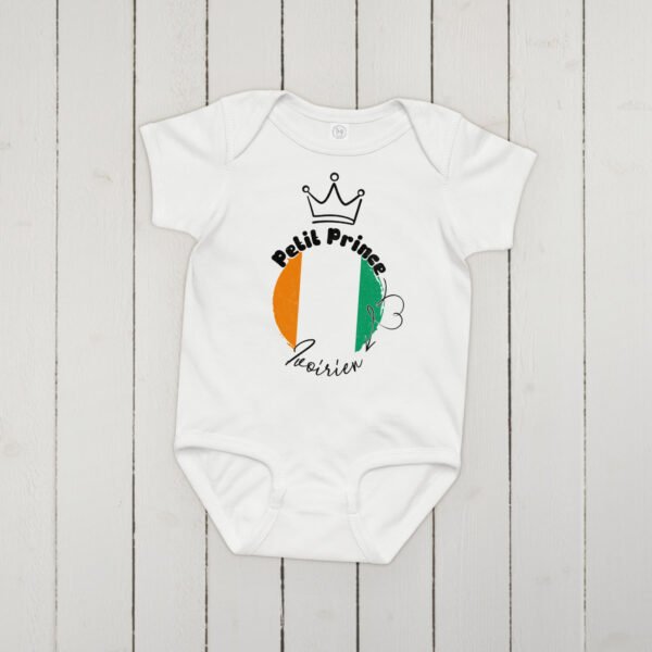 Petit Prince Ivoirien - Body bébé garçon 100% coton 🇨🇮 – Image 3