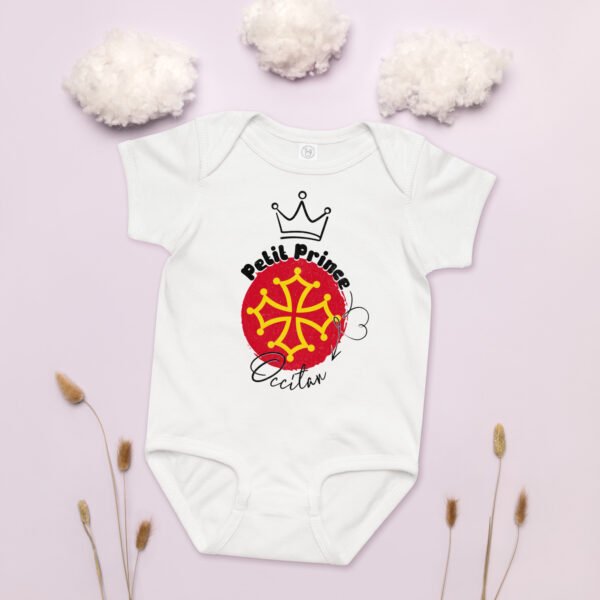 👑 Petit prince d'Occitanie — Body bébé garçon 100% coton – Image 5