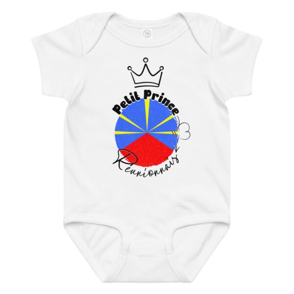 🌋 Petit Prince Réunionnais — Body bébé garçon 100% coton
