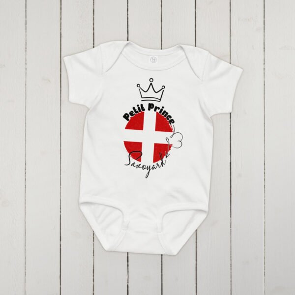 👑 Petit Prince Savoyard — Body Bébé Garçon – Image 3
