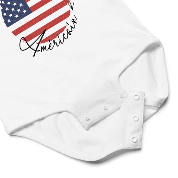 🇺🇸 Petit prince Américain — Body bébé garçon 100% coton – Image 2