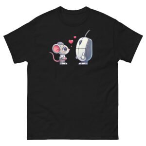 T-shirt Humour Informatique : Quand les Souris Tombent Amoureuses 🐭❤️🖱️