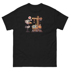 T-shirt Homme pour grutier : "Les Grues Amoureuses"