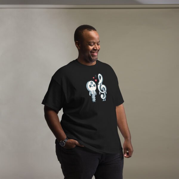 🎵 T-shirt Humoristique Homme pour serrurier "Clé en Amour" - L'union parfaite entre musique et serrurerie – Image 6