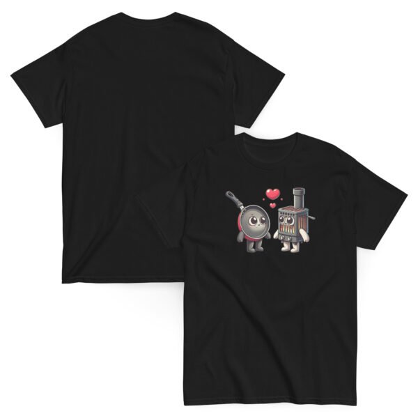 T-shirt Homme Humour pour chef cuisto : Quand un Poêle rencontre une Poêle – Image 2