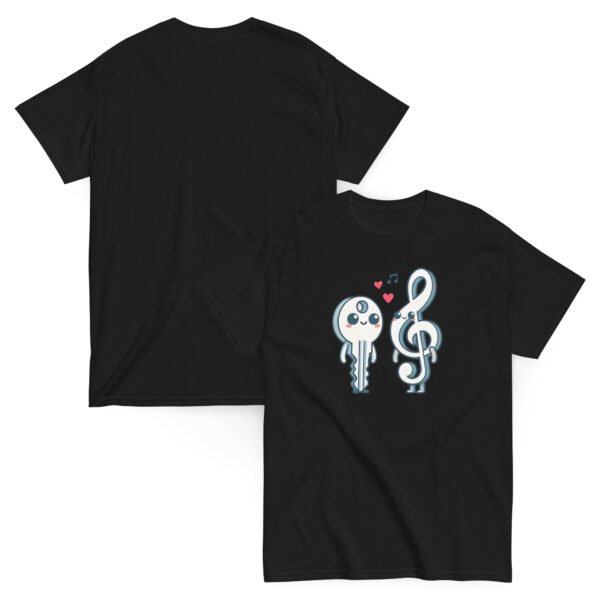 🎵 T-shirt Humoristique Homme pour serrurier "Clé en Amour" - L'union parfaite entre musique et serrurerie – Image 2