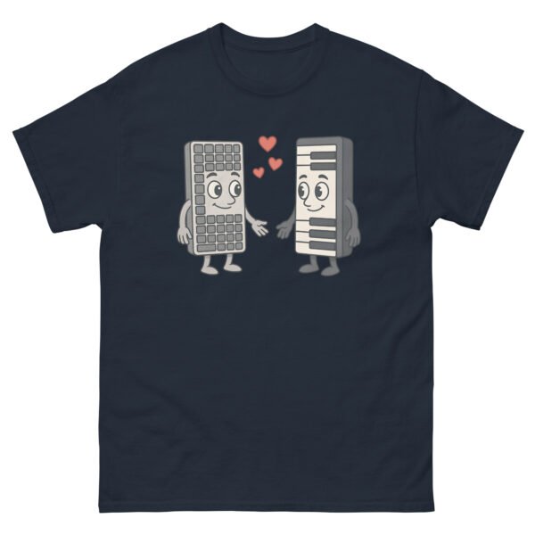 T-shirt Humour Homme pour informaticien “Claviers Amoureux” - L'union parfaite entre musique et informatique – Image 8