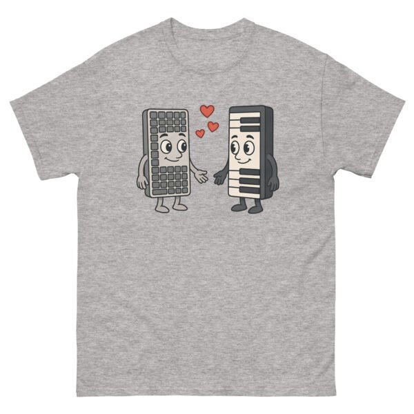 T-shirt Humour Homme pour informaticien “Claviers Amoureux” - L'union parfaite entre musique et informatique – Image 9