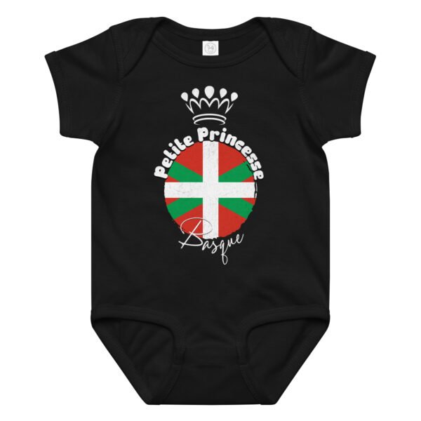 Body bébé “Petite princesse Basque” en coton 🇫🇷❤️💚 – Image 7