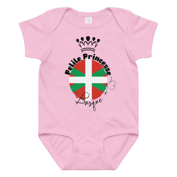 Body bébé “Petite princesse Basque” en coton 🇫🇷❤️💚 – Image 6