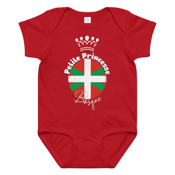 Body bébé “Petite princesse Basque” en coton 🇫🇷❤️💚 – Image 12