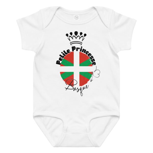 Body bébé “Petite princesse Basque” en coton 🇫🇷❤️💚