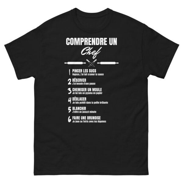 🍳 T-SHIRT homme "COMPRENDRE UN CHEF" - L'ARGOT CULINAIRE ENFIN DÉCODÉ ! – Image 8