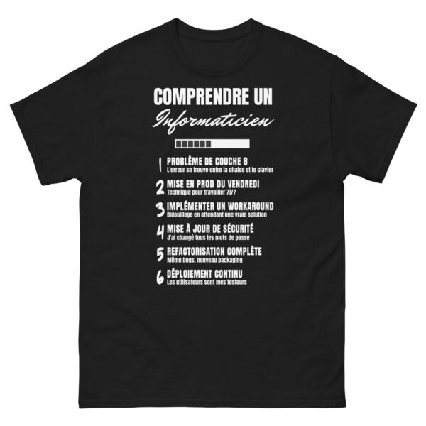 “Comprendre un Informaticien” : Le T-shirt Homme qui Parle Geek ! 🖥️👨‍💻 – Image 8