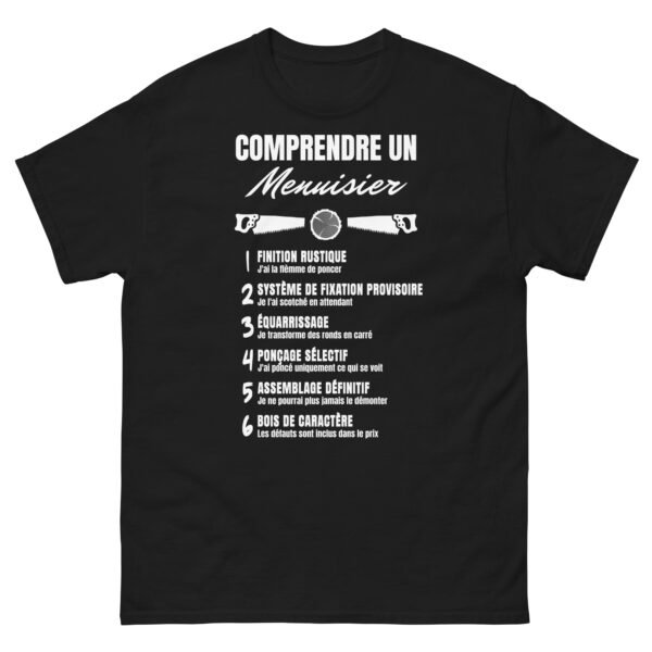 T-shirt Homme "Comprendre un Menuisier" - L'humour qui taille dans le vif ! 🪚 – Image 8
