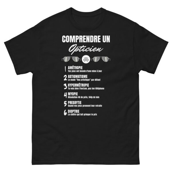 “Comprendre un Opticien” : Le T-shirt Homme Qui Traduit Leur Langage Secret 👓 – Image 8