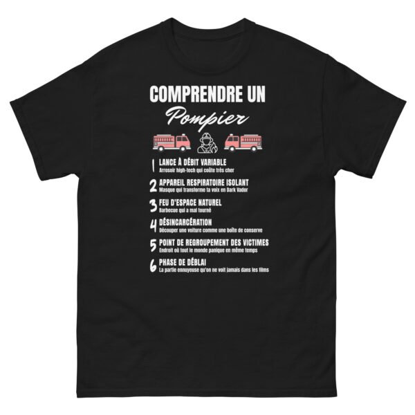 🔥 T-SHIRT Homme : “COMPRENDRE UN POMPIER” EN 6 EXPRESSIONS 🔥 – Image 8