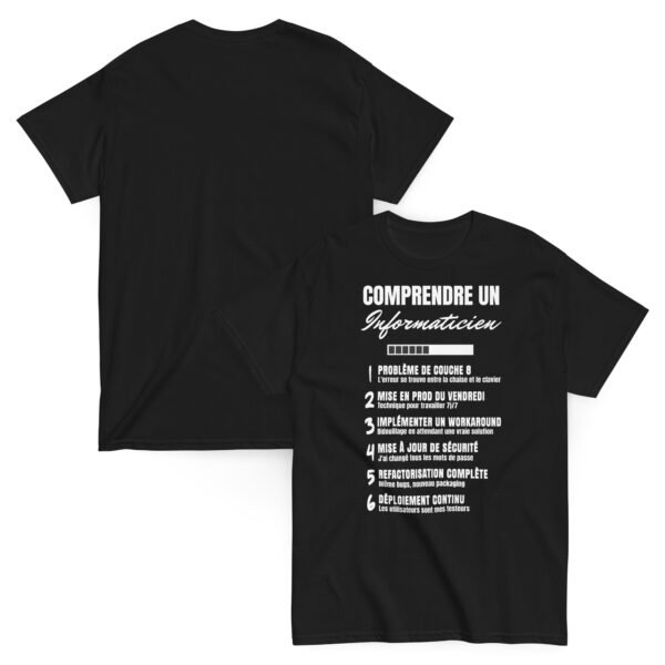 “Comprendre un Informaticien” : Le T-shirt Homme qui Parle Geek ! 🖥️👨‍💻 – Image 9