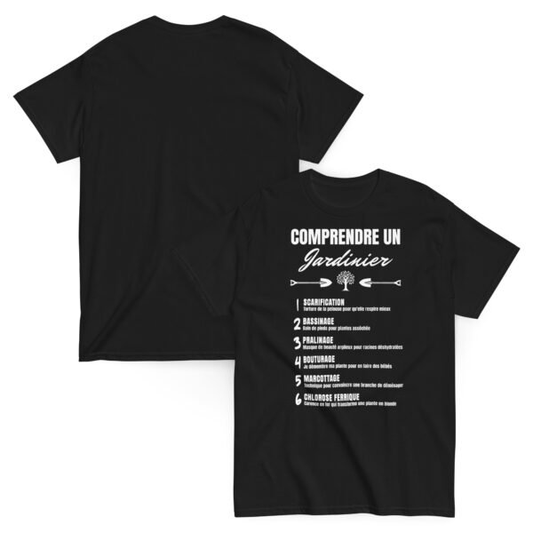 T-shirt Homme Humoristique "Comprendre un Jardinier Paysagiste" - Le Cadeau Parfait pour les Pros du Jardinage 🌱 – Image 9