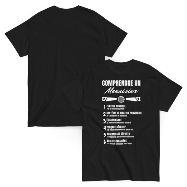 T-shirt Homme "Comprendre un Menuisier" - L'humour qui taille dans le vif ! 🪚 – Image 9