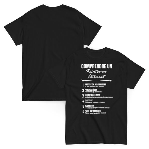 T-shirt Homme "Comprendre un Peintre en Bâtiment" - L'humour qui parle aux pros de la peinture ! 🎨 – Image 9