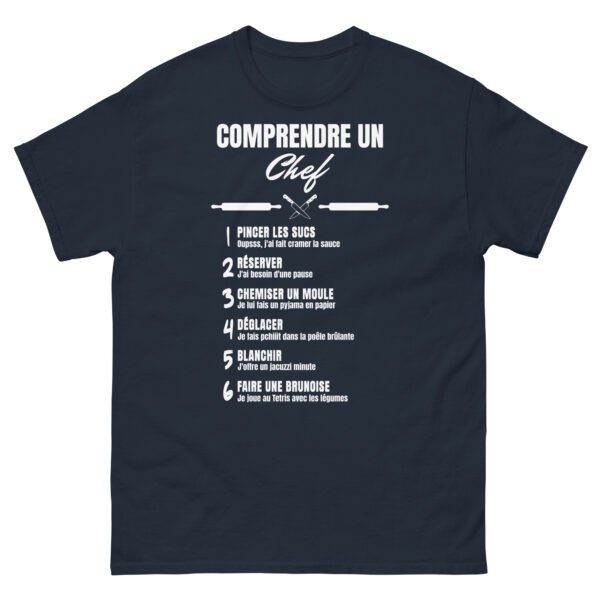 🍳 T-SHIRT homme "COMPRENDRE UN CHEF" - L'ARGOT CULINAIRE ENFIN DÉCODÉ ! – Image 14