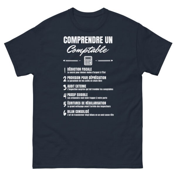 🧮 T-SHIRT homme "COMPRENDRE UN COMPTABLE" - LE DÉCODEUR DE JARGON POUR LES PROS DES CHIFFRES ! – Image 14