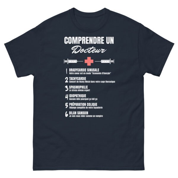 🩺 T-shirt Homme "Comprendre un docteur" - Le dictionnaire humoristique du jargon médical ! – Image 14