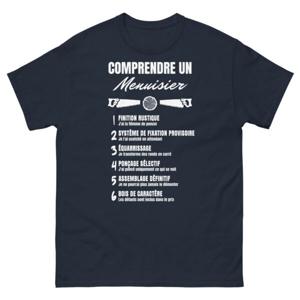 T-shirt Homme "Comprendre un Menuisier" - L'humour qui taille dans le vif ! 🪚 – Image 14