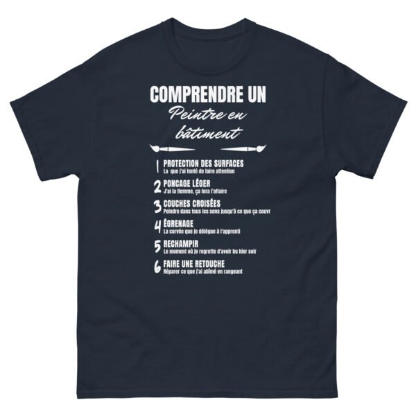 T-shirt Homme "Comprendre un Peintre en Bâtiment" - L'humour qui parle aux pros de la peinture ! 🎨 – Image 14