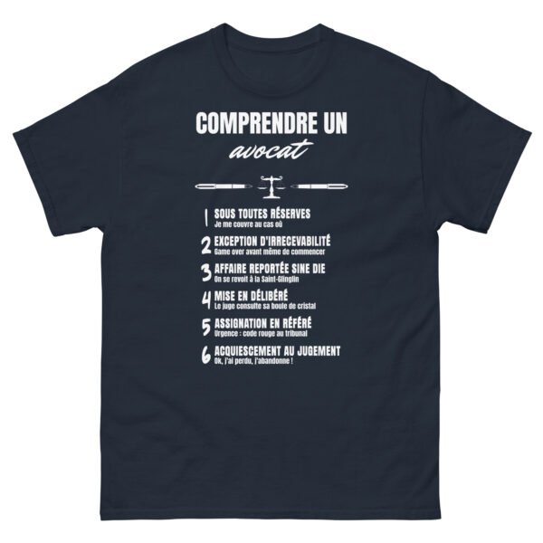 T-SHIRT Homme "COMPRENDRE UN AVOCAT" - L'HUMOUR JURIDIQUE DÉCODÉ ⚖️ – Image 14