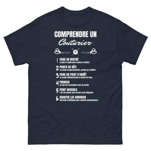 🧵 T-shirt Homme "Comprendre un Couturier" - L'humour décousu ! – Image 14