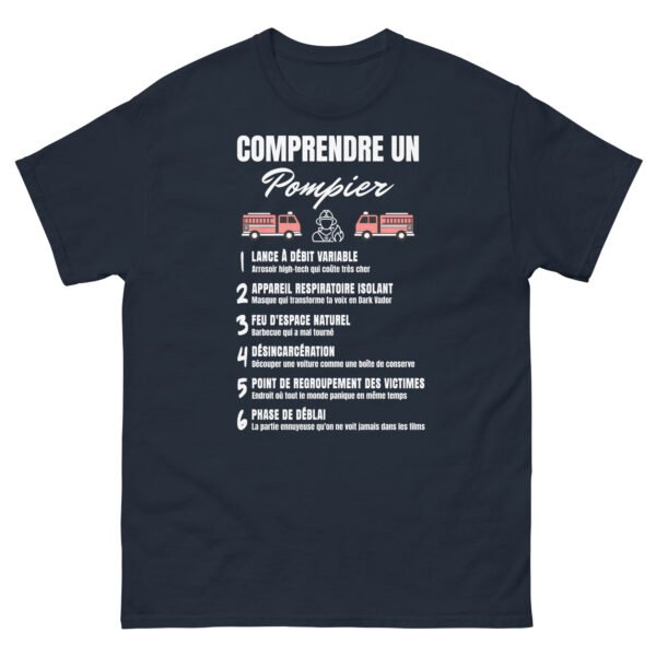 🔥 T-SHIRT Homme : “COMPRENDRE UN POMPIER” EN 6 EXPRESSIONS 🔥 – Image 14