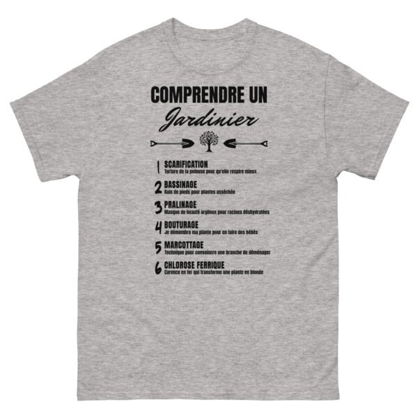 T-shirt Homme Humoristique "Comprendre un Jardinier Paysagiste" - Le Cadeau Parfait pour les Pros du Jardinage 🌱 – Image 7