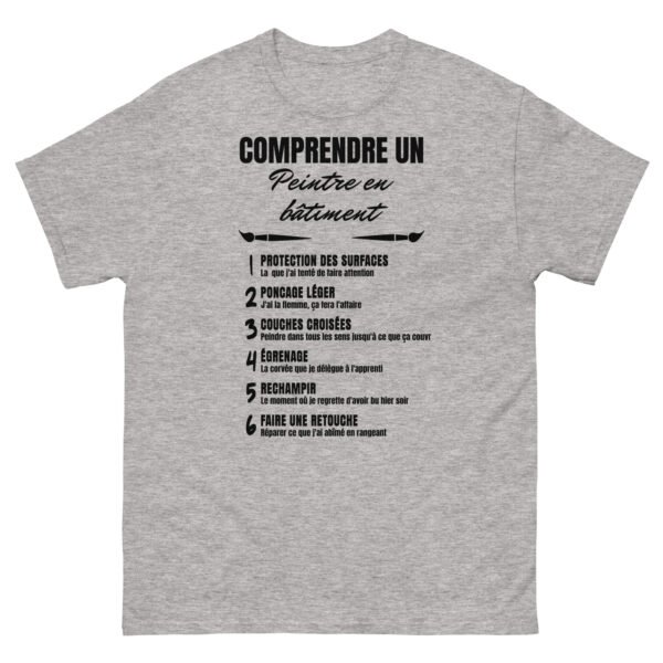 T-shirt Homme "Comprendre un Peintre en Bâtiment" - L'humour qui parle aux pros de la peinture ! 🎨 – Image 7