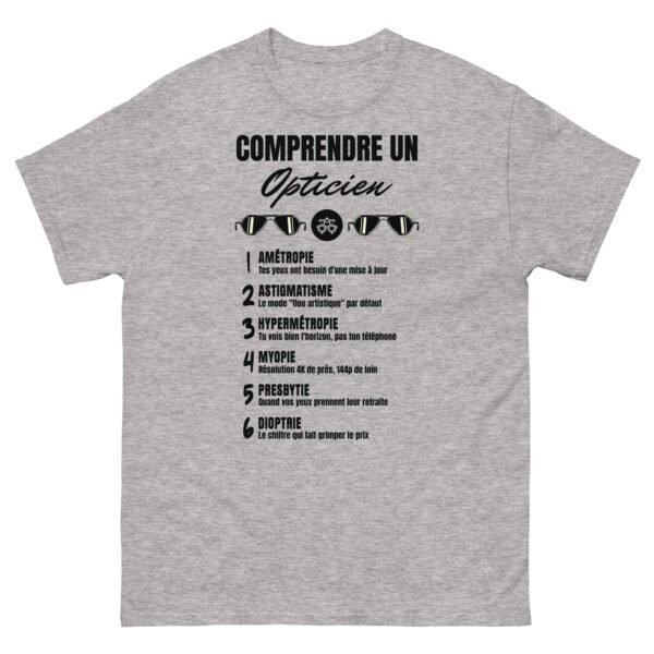 “Comprendre un Opticien” : Le T-shirt Homme Qui Traduit Leur Langage Secret 👓 – Image 7