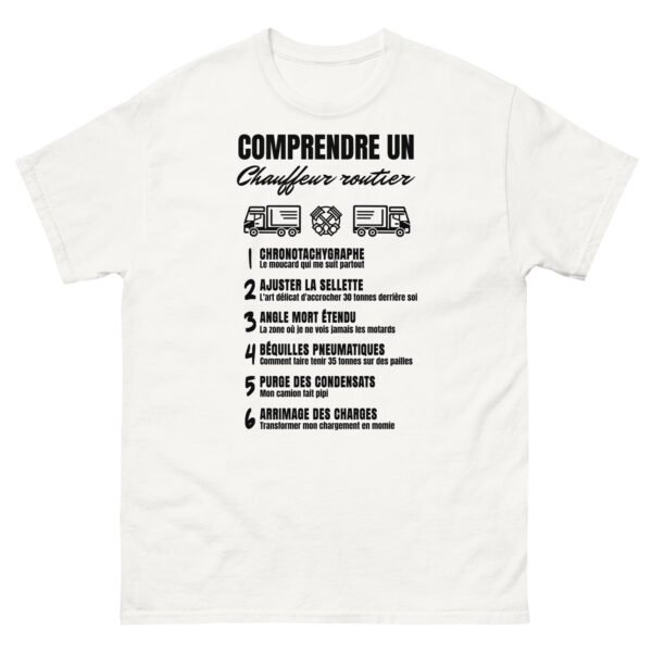 T-SHIRT HUMORISTIQUE "COMPRENDRE UN CHAUFFEUR ROUTIER" - LE CADEAU QUI PARLE LEUR LANGAGE 🚚