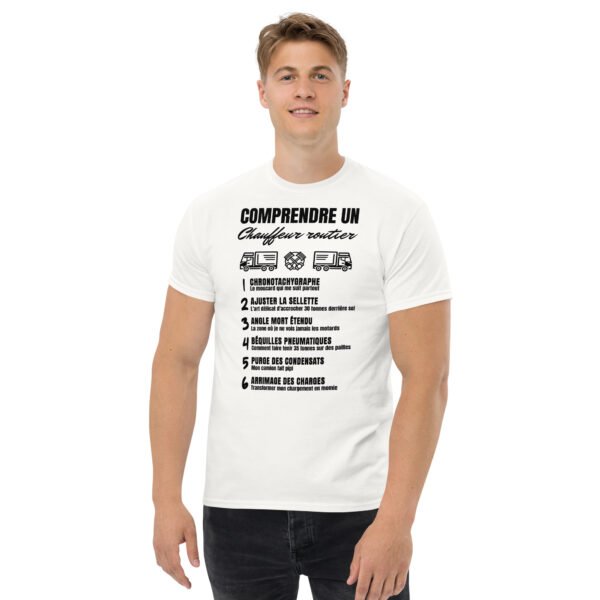 T-SHIRT HUMORISTIQUE "COMPRENDRE UN CHAUFFEUR ROUTIER" - LE CADEAU QUI PARLE LEUR LANGAGE 🚚 – Image 6