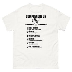 🍳 T-SHIRT homme "COMPRENDRE UN CHEF" - L'ARGOT CULINAIRE ENFIN DÉCODÉ !