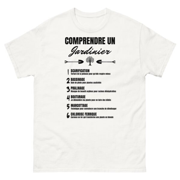 T-shirt Homme Humoristique "Comprendre un Jardinier Paysagiste" - Le Cadeau Parfait pour les Pros du Jardinage 🌱