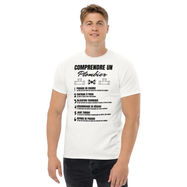 “Comprendre un Plombier” : T-shirt Homme Humoristique pour les Pros de la Tuyauterie 🔧 – Image 6