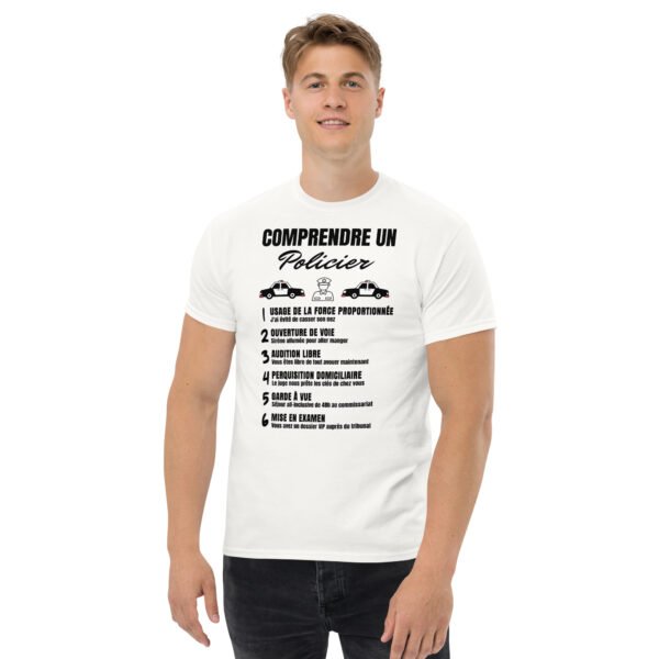 T-shirt Homme “Comprendre un Policier” : Décryptez le Jargon des Forces de l'Ordre! 👮‍♂️ – Image 6