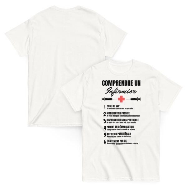 Comprendre un Infirmier : Le T-shirt Homme qui Parle Leur Langage 🏥 – Image 2