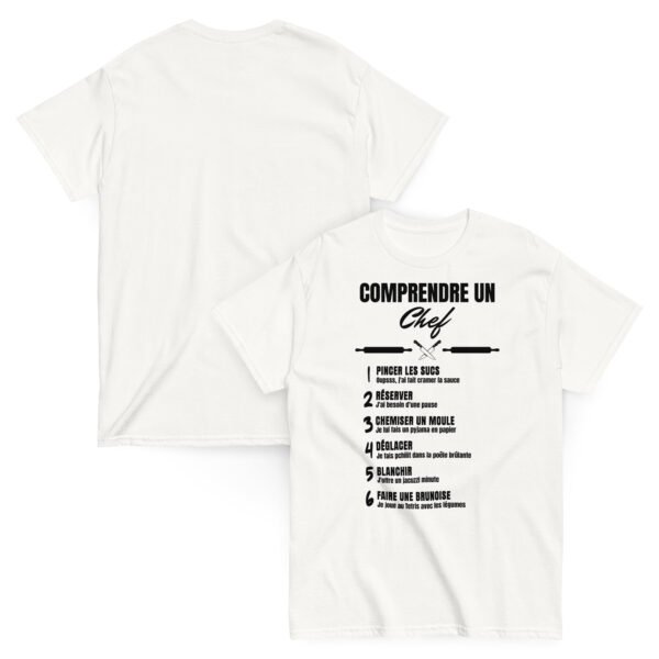 🍳 T-SHIRT homme "COMPRENDRE UN CHEF" - L'ARGOT CULINAIRE ENFIN DÉCODÉ ! – Image 2