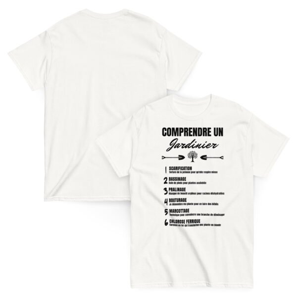 T-shirt Homme Humoristique "Comprendre un Jardinier Paysagiste" - Le Cadeau Parfait pour les Pros du Jardinage 🌱 – Image 2