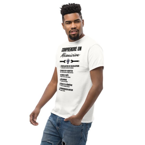 🔧 T-shirt Homme Humoristique "Comprendre un Mécanicien" - Le Décodeur des pros de l’auto ! – Image 4