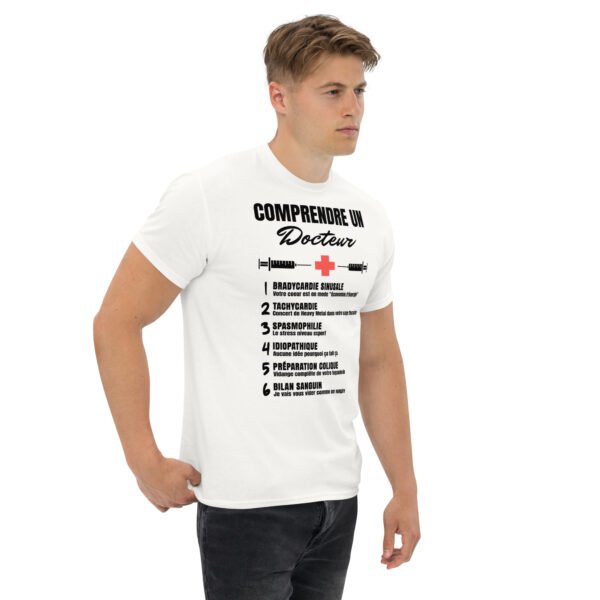 🩺 T-shirt Homme "Comprendre un docteur" - Le dictionnaire humoristique du jargon médical ! – Image 3