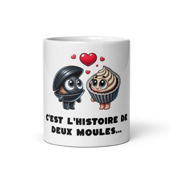 🐚 Mug “C’est l’histoire de deux moules…” – Le cadeau pour les pâtissiers